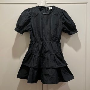 Sunday Best short ruffle black dress.  Size small.